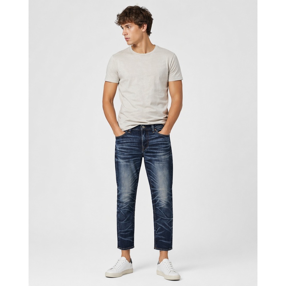 American Eagle Slim Straight Jeans Mens 28x28 Blue Cotton Next Level Airflex‎